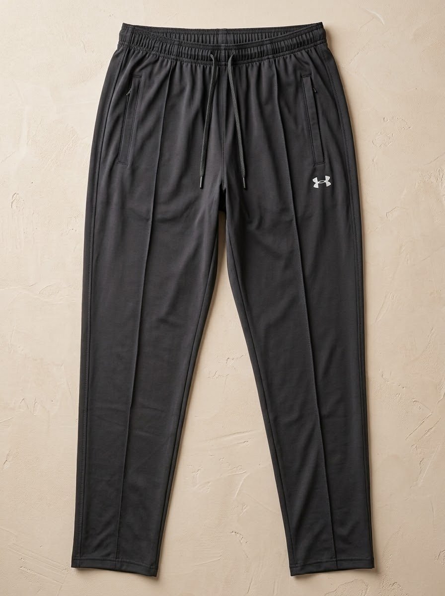 Crease-Detail Performance Track Trousers - Dark Grey
